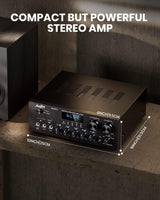 Amplificador Estéreo Bluetooth 5.0 400W con USB y MIC - MAMP1