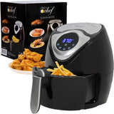 Freidora de aire Deco Chef XL 3.7 QT, 7 programas inteligentes