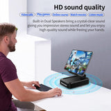 Soporte para tablet ajustable con altavoces Bluetooth
