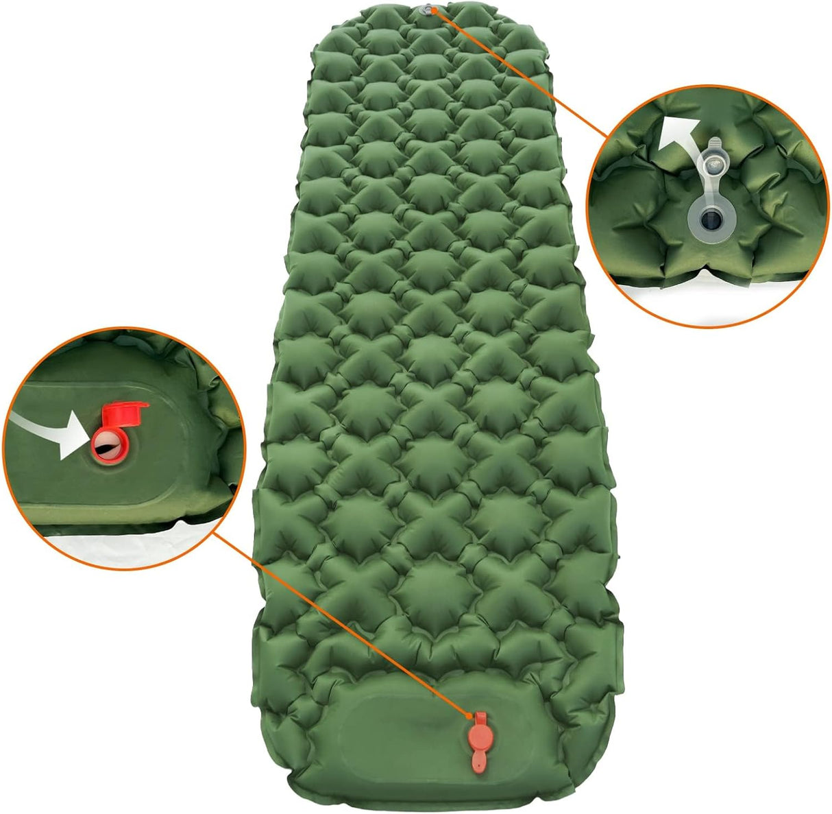 Colchón Ultraligero Inflable para Senderismo con Bomba Integrada