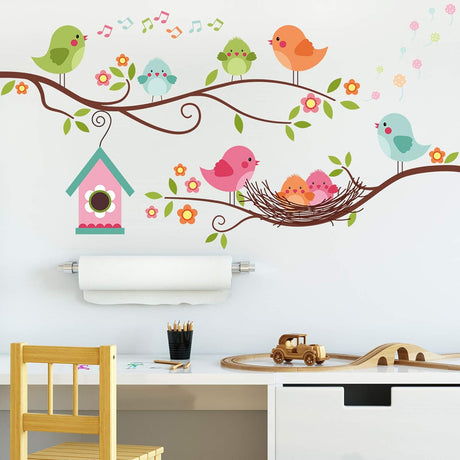 ROFARSO Pegatinas de Pared de Pajaritos para Niños