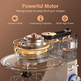Batidora de pie 3 en 1 10 velocidades 660W 6QT - Modelo Mixer