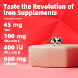 Suplemento de Hierro en Caramelos con Vitamina C Marca IronSoft 60u