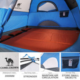 Tienda de campaña CAMEL CROWN 2/3/4/5 personas impermeable