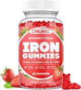 Gummies de Hierro para Mujeres y Hombres - Suplemento Vegano 60ct