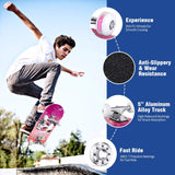 Patineta Completa para Principiantes, 31 x 8 pulgadas, Deck Doble Kick