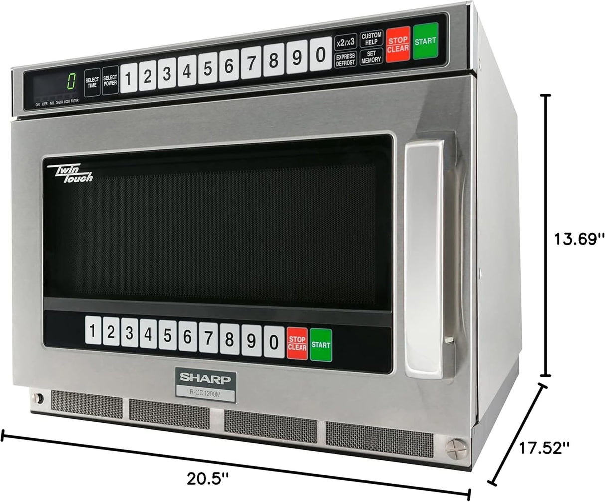 Microondas Comercial Sharp R-CD1200M, Potente y Eficiente