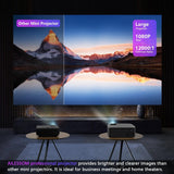 Proyector AILESSOM 1080P 20000LM 5G WiFi Bluetooth, 450
