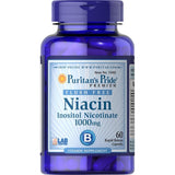 Suplemento gratuito Niacina Inositol 1000 mg 60 Cápsulas