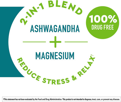 Suplemento Nature Made  Ashwagandha 125 mg magnesio  54 cáp