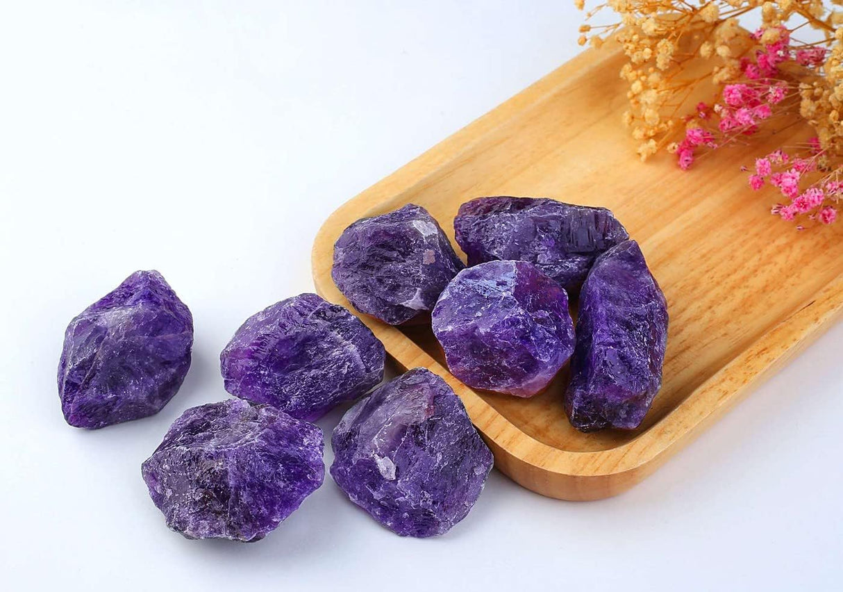 Amatista - Piedras naturales en bruto de 2 pulgadas, cristales