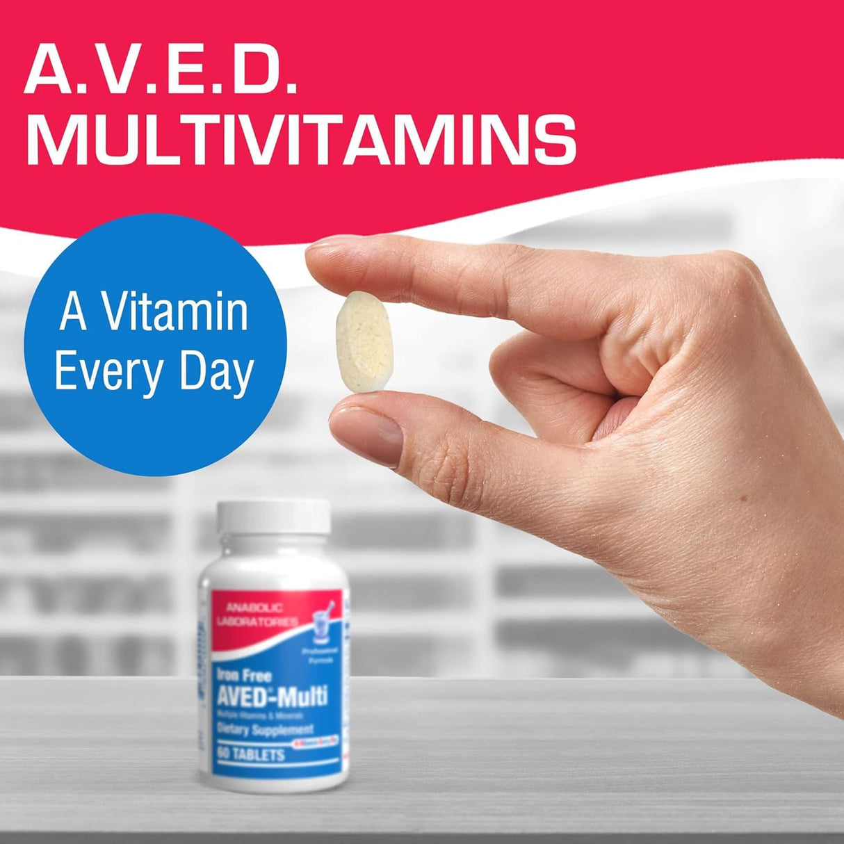 Multivitamínico diario sin hierro para hombres y mujeres