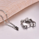 Collar de Colibri, urna de de acero inoxidable para cenizas