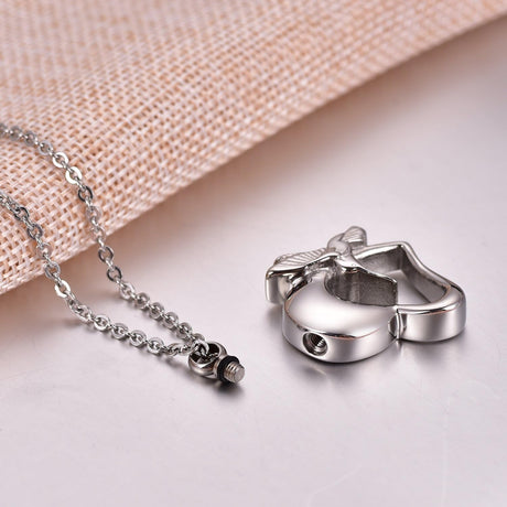 Collar de Colibri, urna de de acero inoxidable para cenizas