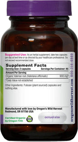 Suplemento Valeriana orgánica ayuda a base de hierbas 900 mg