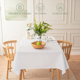 Mantel Antimanchas 60x60 Pulgadas para Mesa Cuadrada de 6 Pies