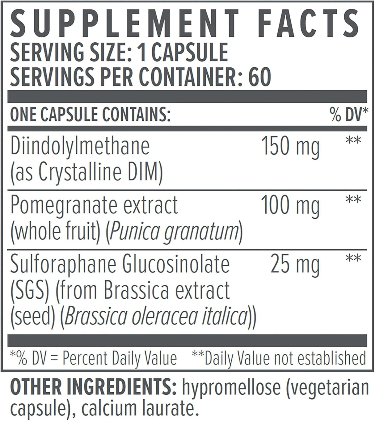 Suplemento Hormonal Detox DIM SGS+ Biote Nutraceuticals (60 caps)