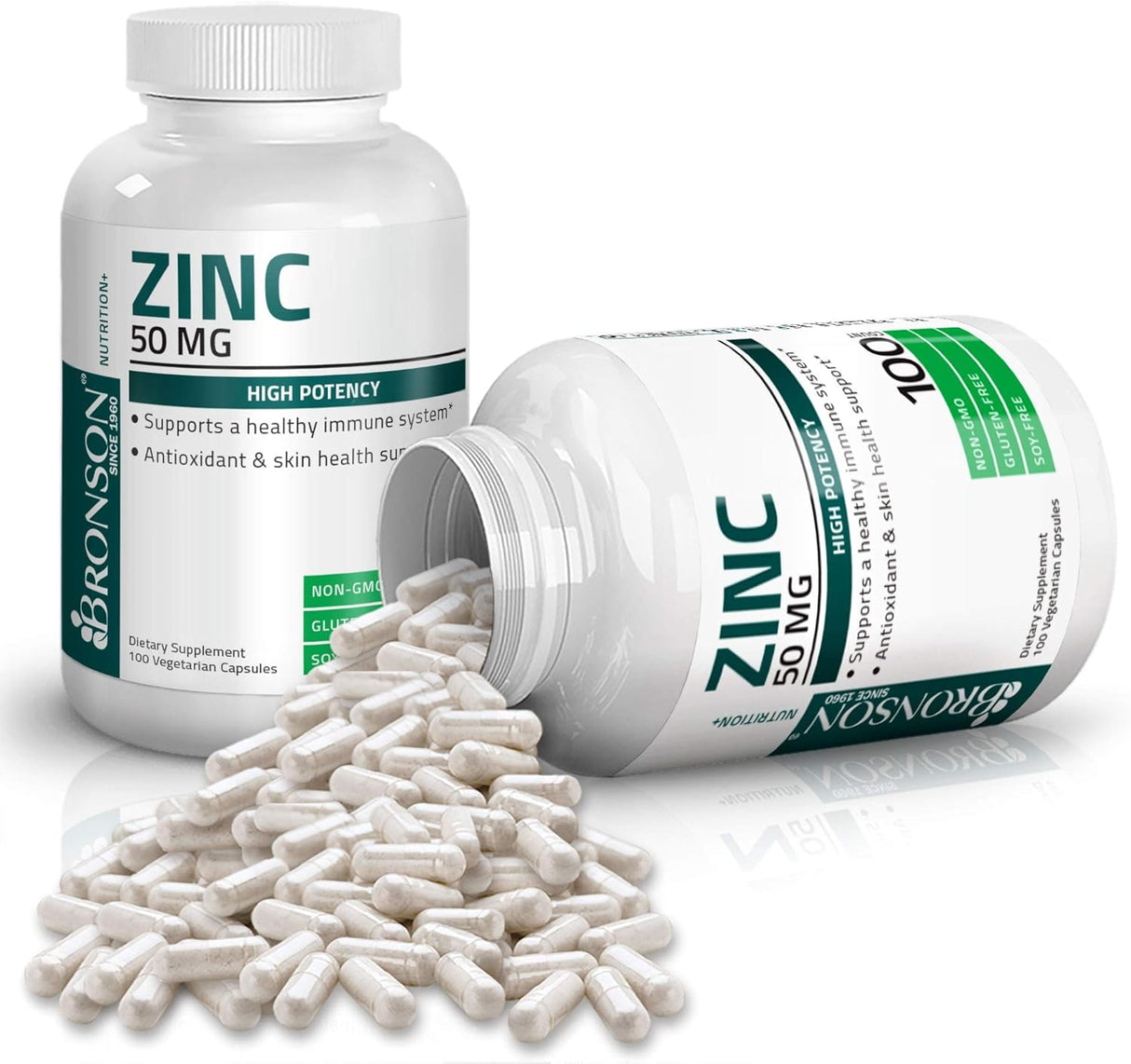 Suplementos Zinc 50mg Complejo Óxido de Zinc 50%  Picolinato
