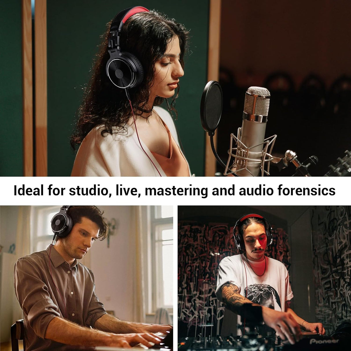 Auriculares OneOdio Monitores Estudio 50mm Drivers Neodimio