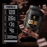 HOSSTILE ISO Proteína de Suero con Enzimas Digestivas, 30 servs