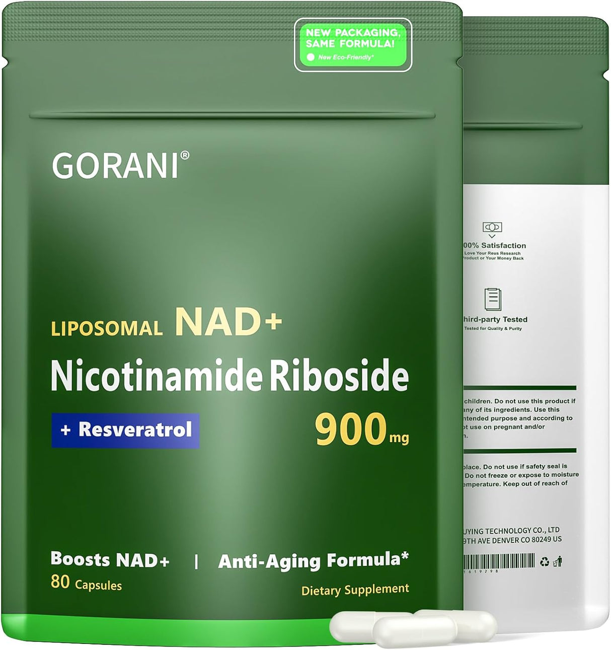 Suplemento NAD+ 900MG MNM - Vitalidad y Cognición - 80 Cápsulas