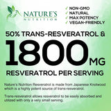 Suplemento Resveratrol 1800 mg por porción antioxidantes 120