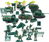 Figuras de Acción Militar Liberty Imports con Vehículos Escala (73 pcs)