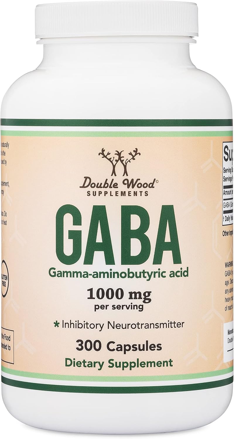 Suplemento GABA 300 cápsulas promueve la calma