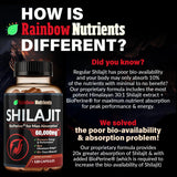 Suplemento puro de cápsulas de Shilajit del Himalaya