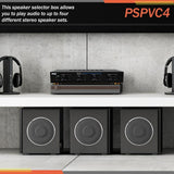 Amplificador de conmutadores de 4 zonas PYLE-HOME PSPVC4
