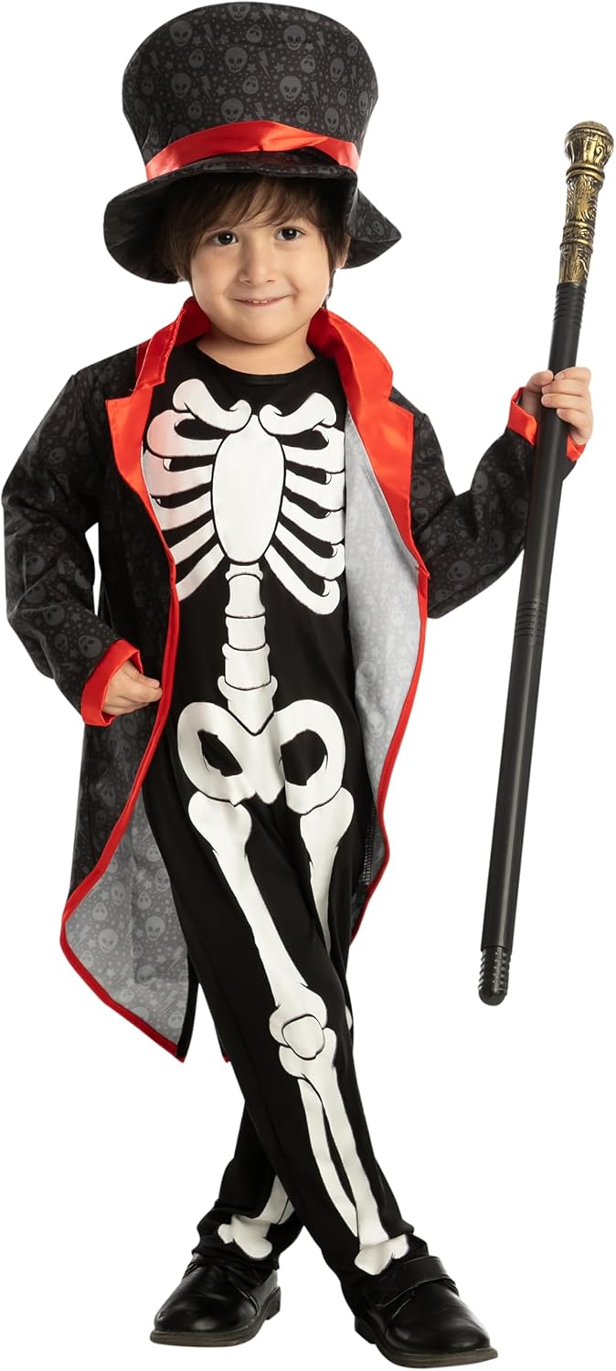 Disfraz de Esqueleto Brillante, Spooktacular Creations, Infantil
