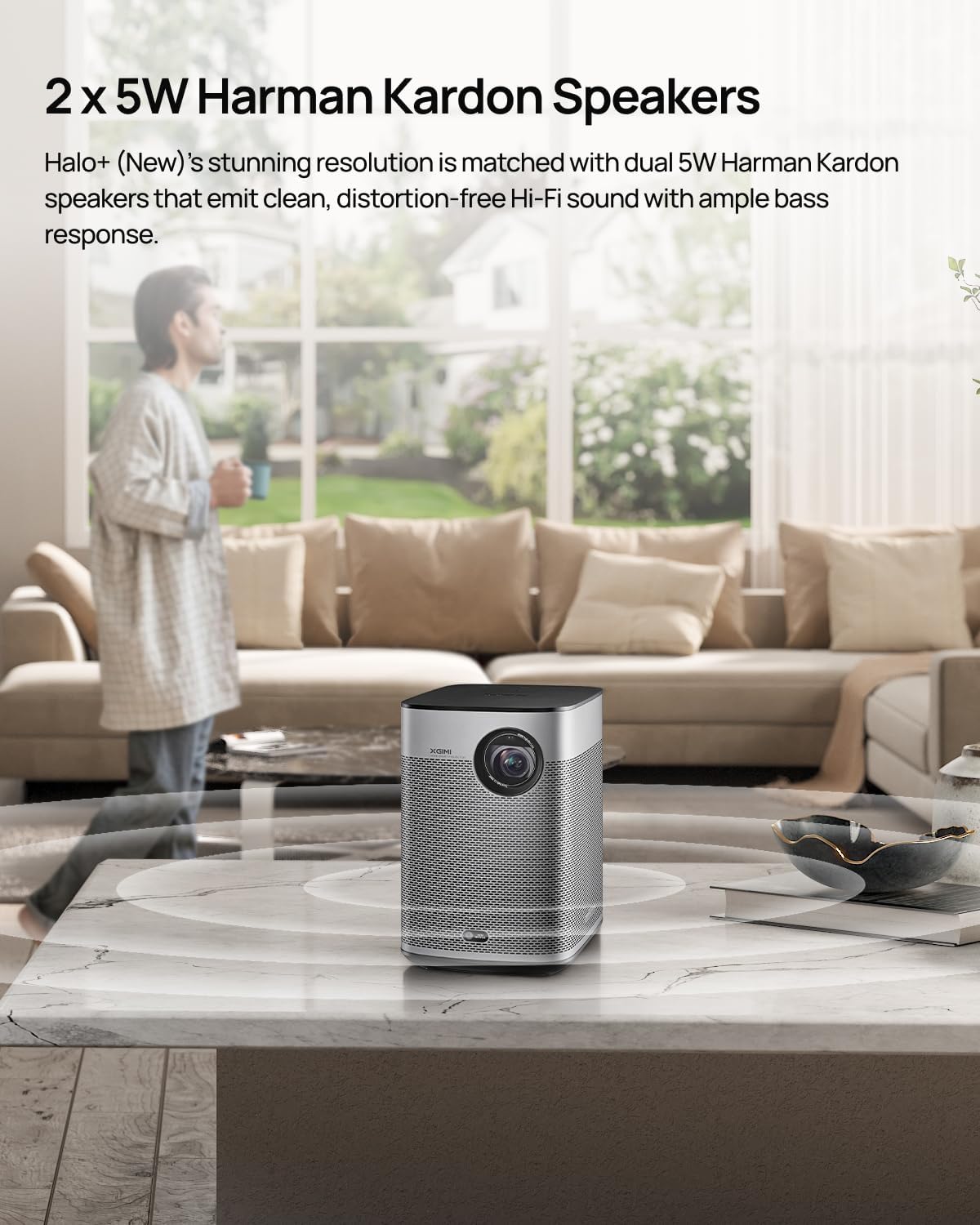 Proyector Portátil XGIMI Halo+ GTV 2024, 700 Lúmenes, Wi-Fi