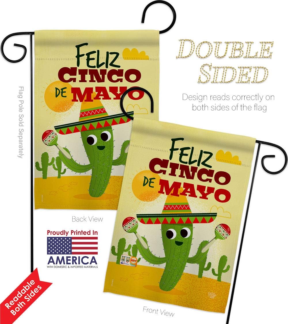 Banderas Feliz Cinco de Mayo  28 X 40