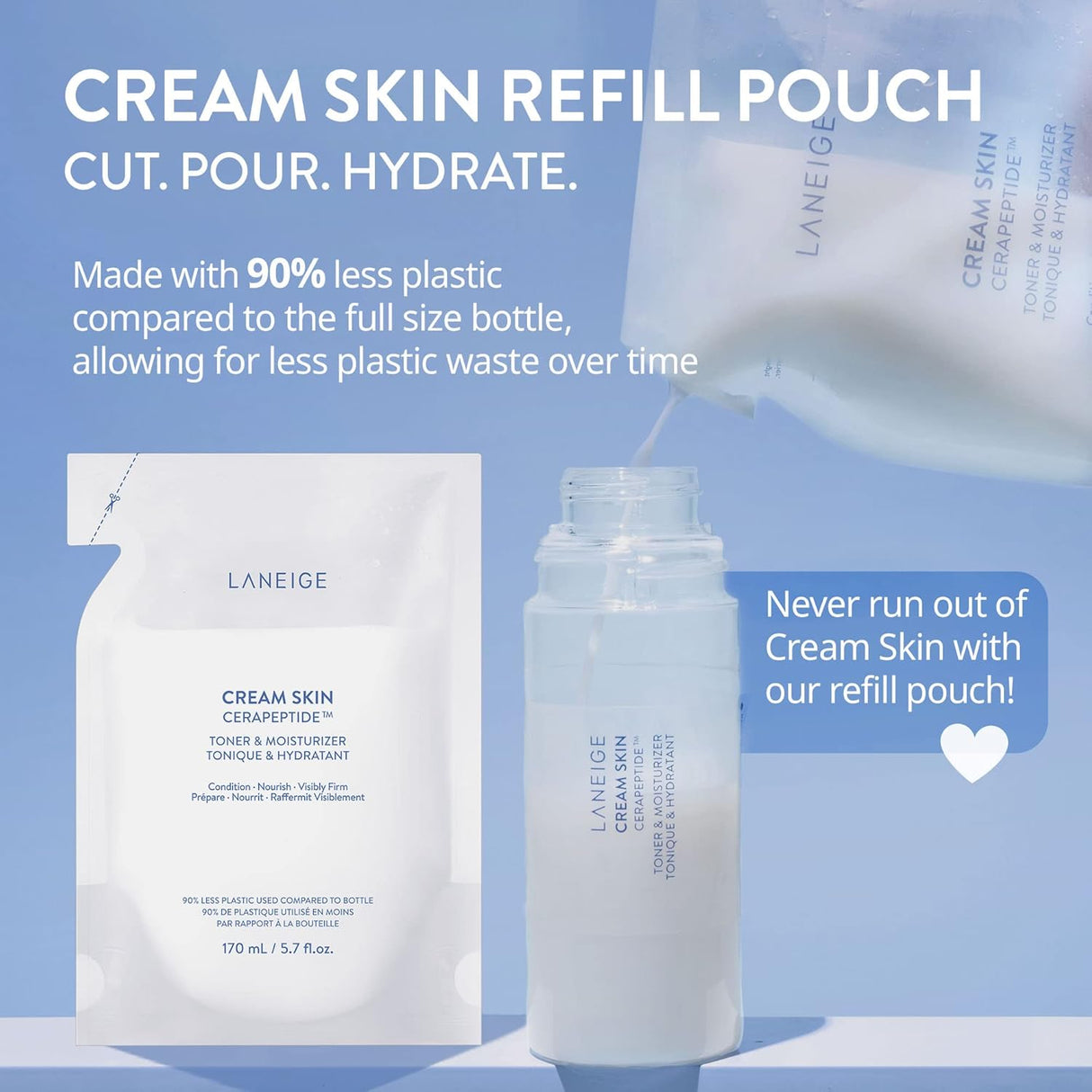 Tónico e hidratante LANEIGE para la piel en crema