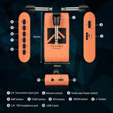 Amplificador de Auriculares Portátil con Efectos y Bluetooth