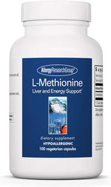 Suplemento Allergy Research Group L-Metionina 500 mg 100 Cáp