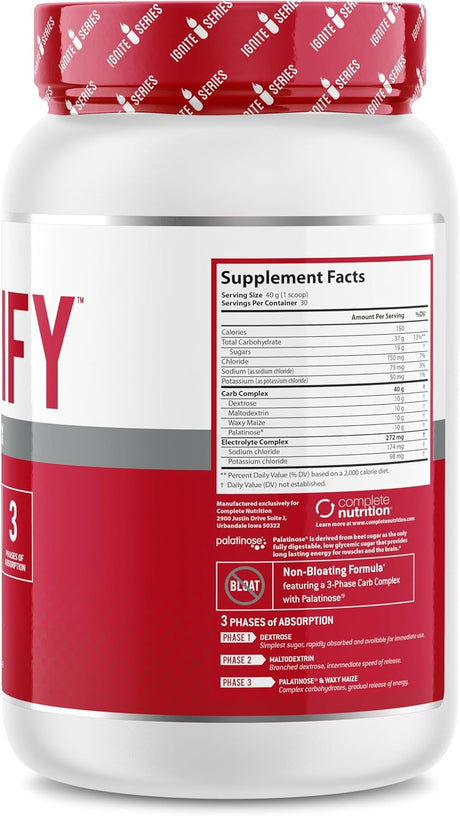 Complete Nutrition Ignite Carb Complex Fortify 3-Phase 42oz
