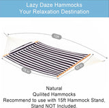 Hamaca Doble Lazy Daze 12 FT, con Baras y Almohada, 450 lbs