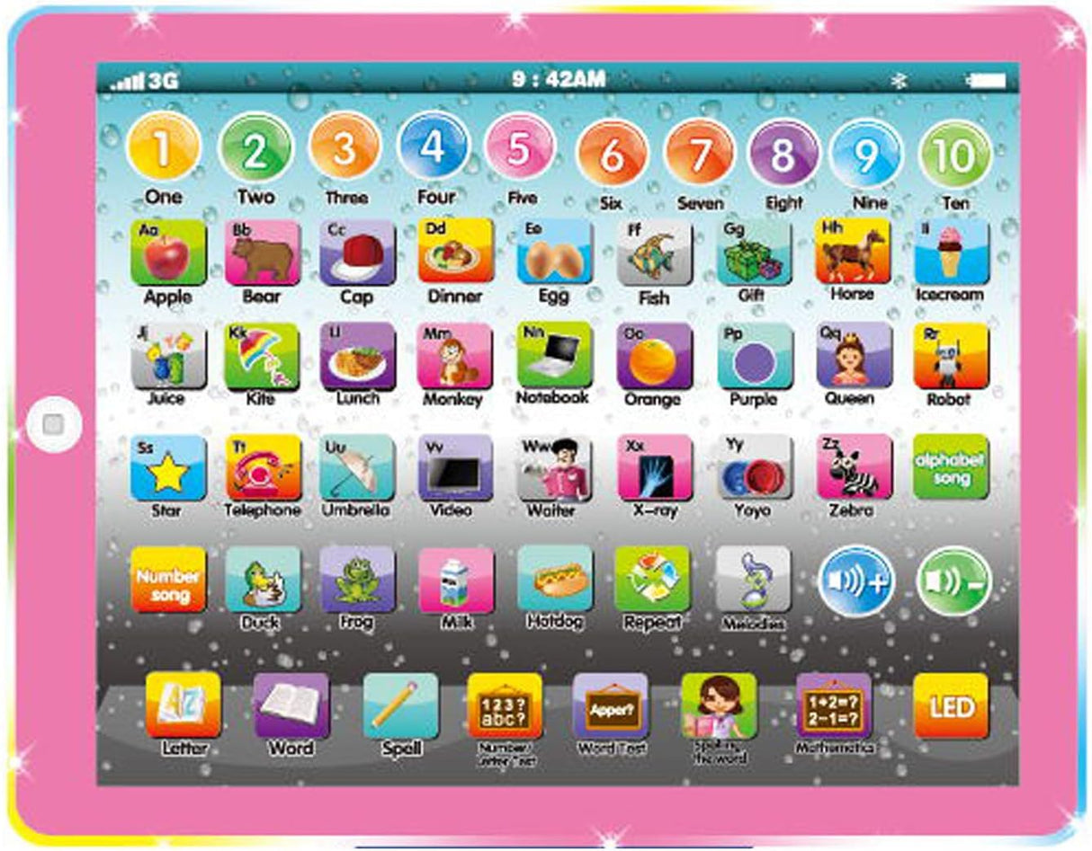 Tablet Educativa Wenbeier para Niños con Música y Números