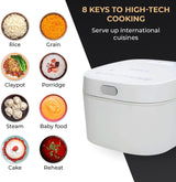 Olla arrocera Buffalo White IH, 1 L, 5 tazas, Inducción
