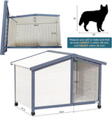 Casa grande para perros techo de PVC Petsfit