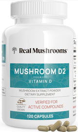 Suplemento Vegano de Vitamina D 1000 UI con Hongos Shiitake y Agaricus