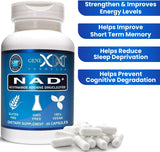 Suplementos NAD+ 250 mg porción 60 cápsulas de nicotinamida