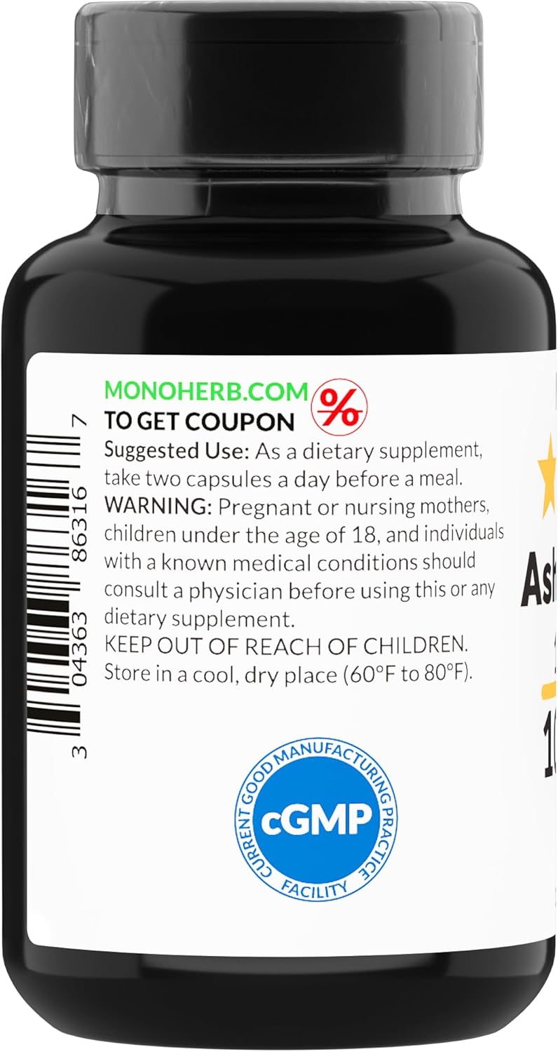 Extracto de Ashwagandha 1000 mg - 90 Cápsulas Vegetarianas