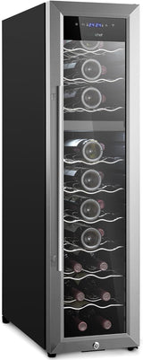 Enfriador de vino NutriChef 27 botellas, doble zona PKCWCDS278
