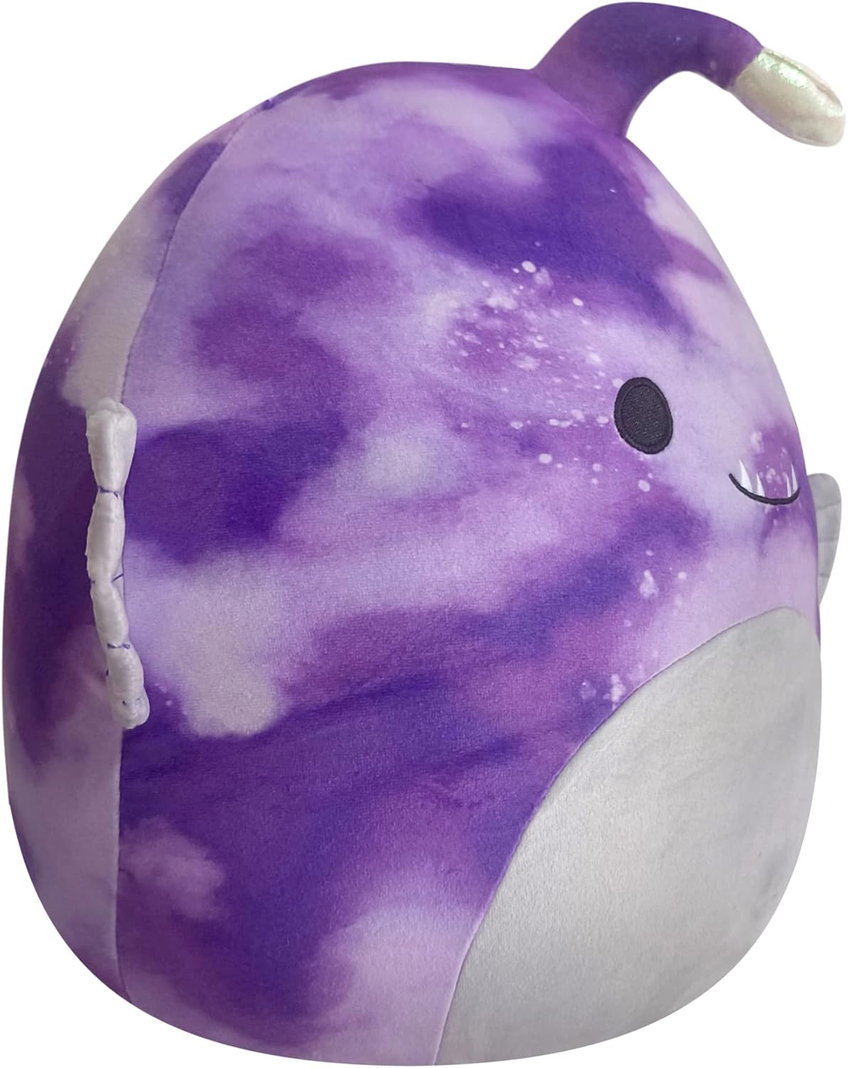 Peluches  Squishmallows  pez pescador de teñido  morado  14