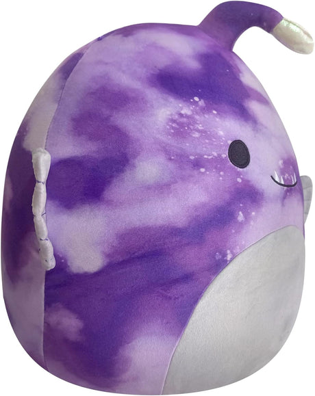 Peluches  Squishmallows  pez pescador de teñido  morado  14