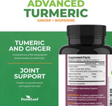 Suplemento Orgánico de Cúrcuma Extra Fuerza 2265mg con Jengibre