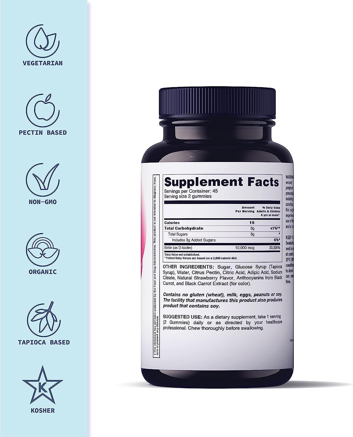 Suplemento Vitaminas gomosas (biotina - 2 unidades)