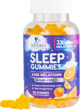 Gomitas de Melatonina Sin Azúcar 6 mg - 120 Gummies Extra Fuerza